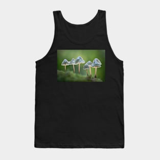 Angels Bonnet Mushrooms with Raindrops Tank Top